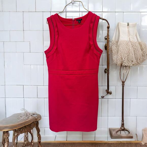 Talbots Red Sleeveless Dress Size 10 - Picture 2 of 6
